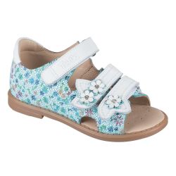 TW-135 (цв.14-бело-бирюзовый) Сандалеты ортопедические малосложные