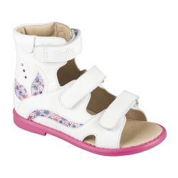 TW-176 (цв.8-бело-малиновый) Сандалеты ортопедические малосложные