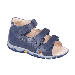 TW-134 (цв.17-синий комбинир., 26) Туфли (откр.нос,натур.кожа)