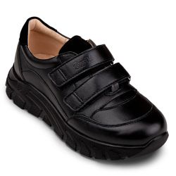 TW-438 (цв.Ч-черный) Полуботинки спортивные (два ремня на велкро)