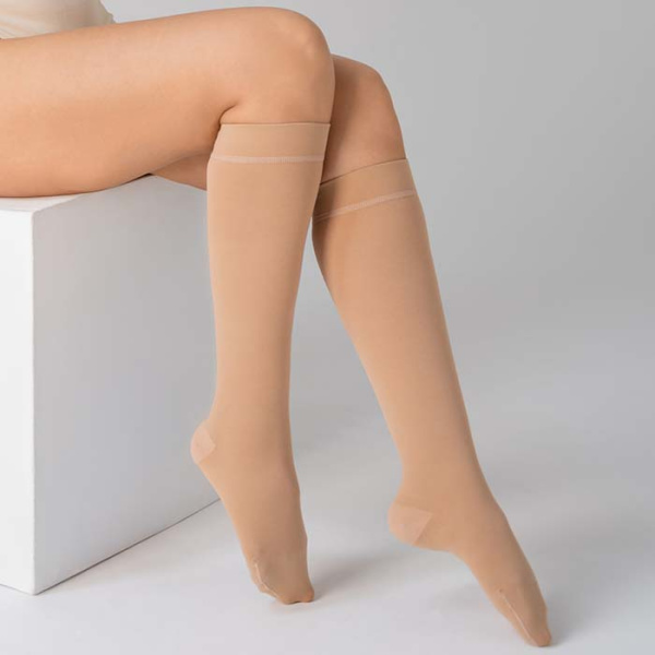 Гольфы компрессионные с закрытым носком, класс компрессии 1, цвет бежевый ТК.911 Evolution ТК.911.11  Evolution